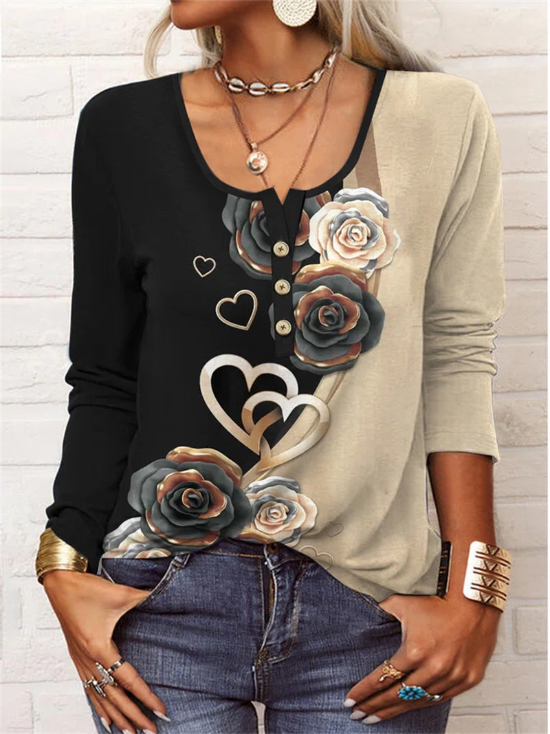 Blouse Florale Élégante