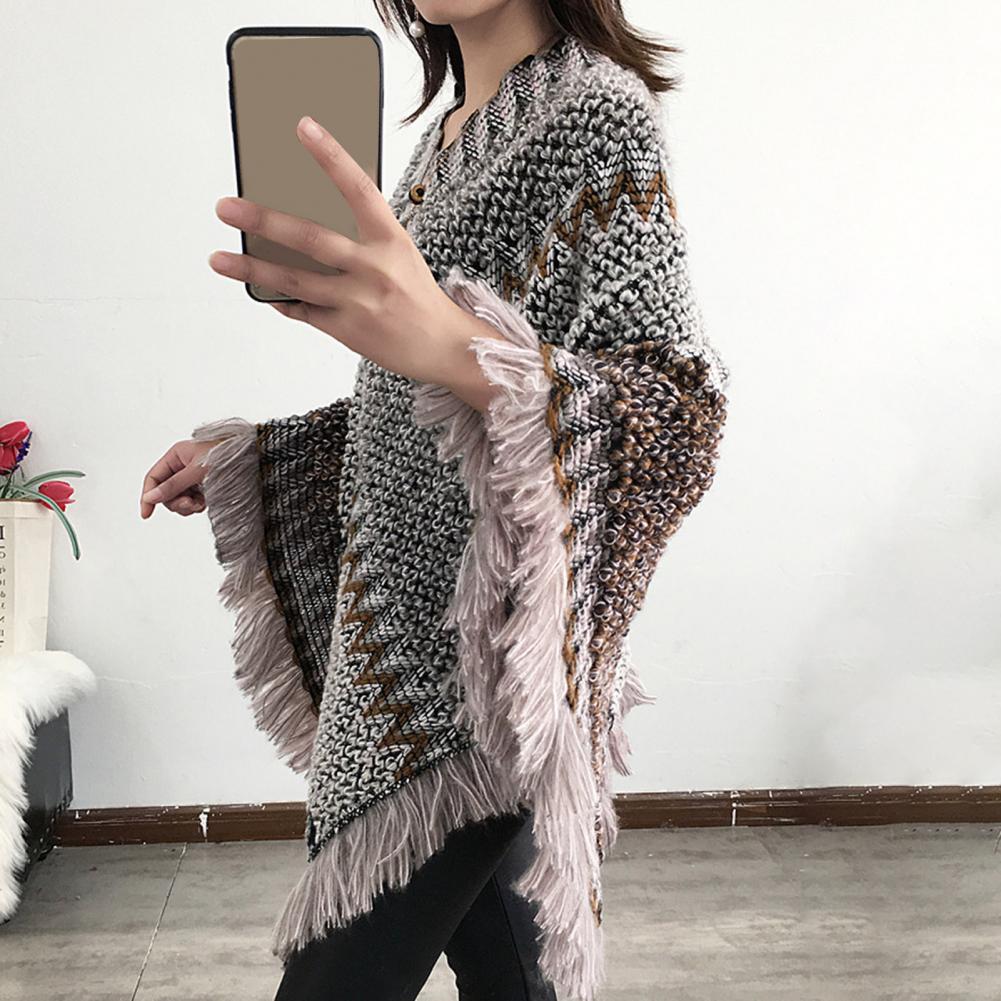 Cape Poncho Bohemian Élégante