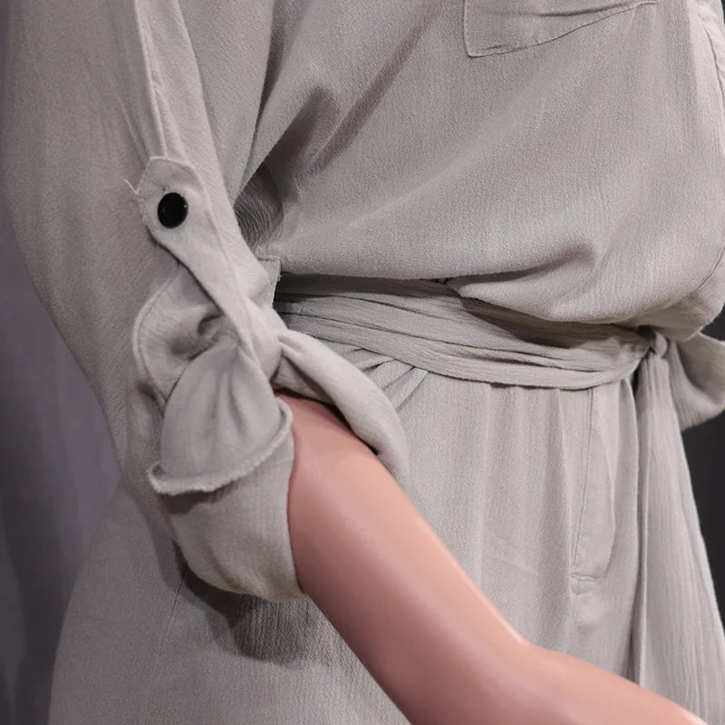 Combinaison Chemise Inversée Lin