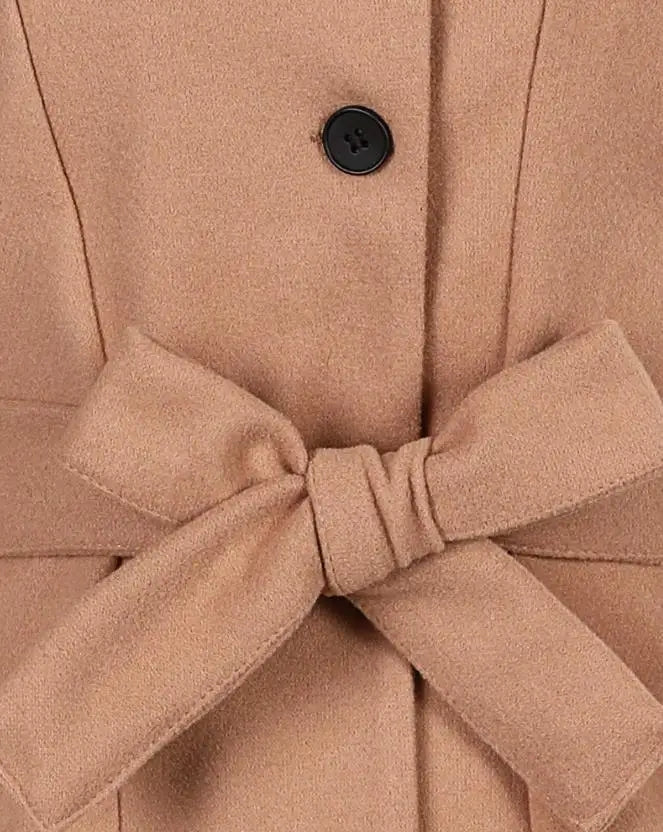 Manteau Long Décontracté avec Ceinture