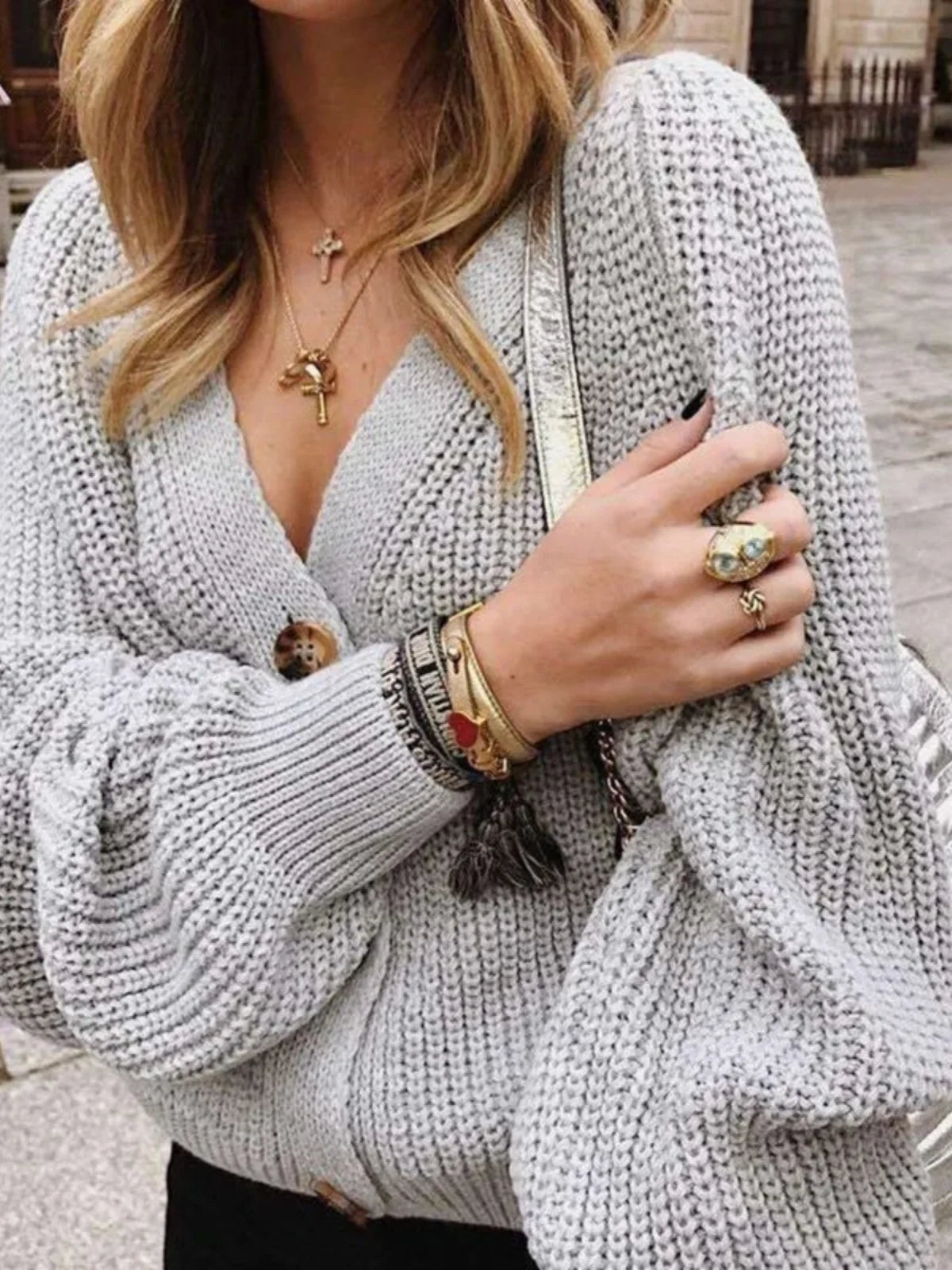 Gilet Tricot Élégant