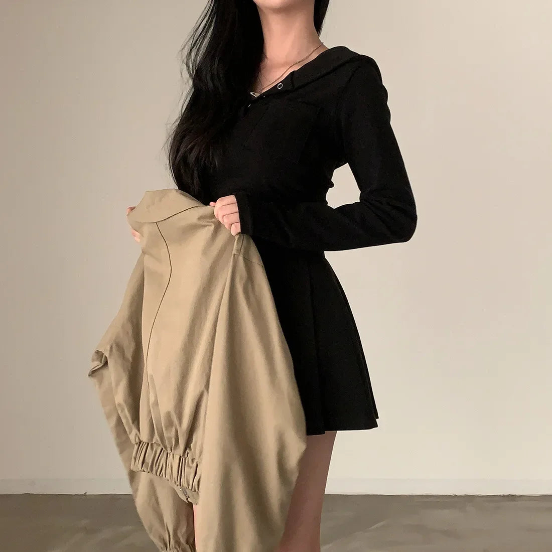 Veste Streetwear Automne Coréenne