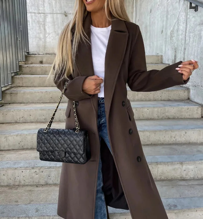 Manteau en Laine Élégante