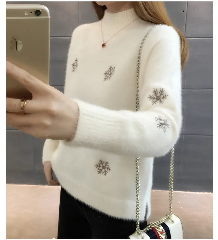 Pull Hiver Tricoté Femme
