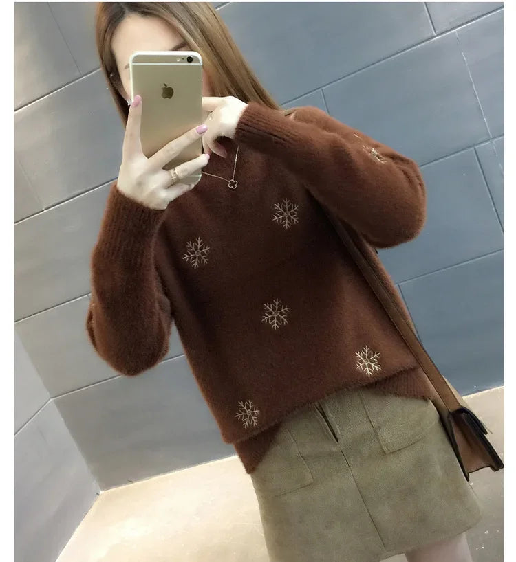 Pull Hiver Tricoté Femme