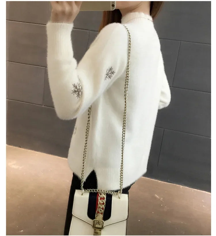 Pull Hiver Tricoté Femme
