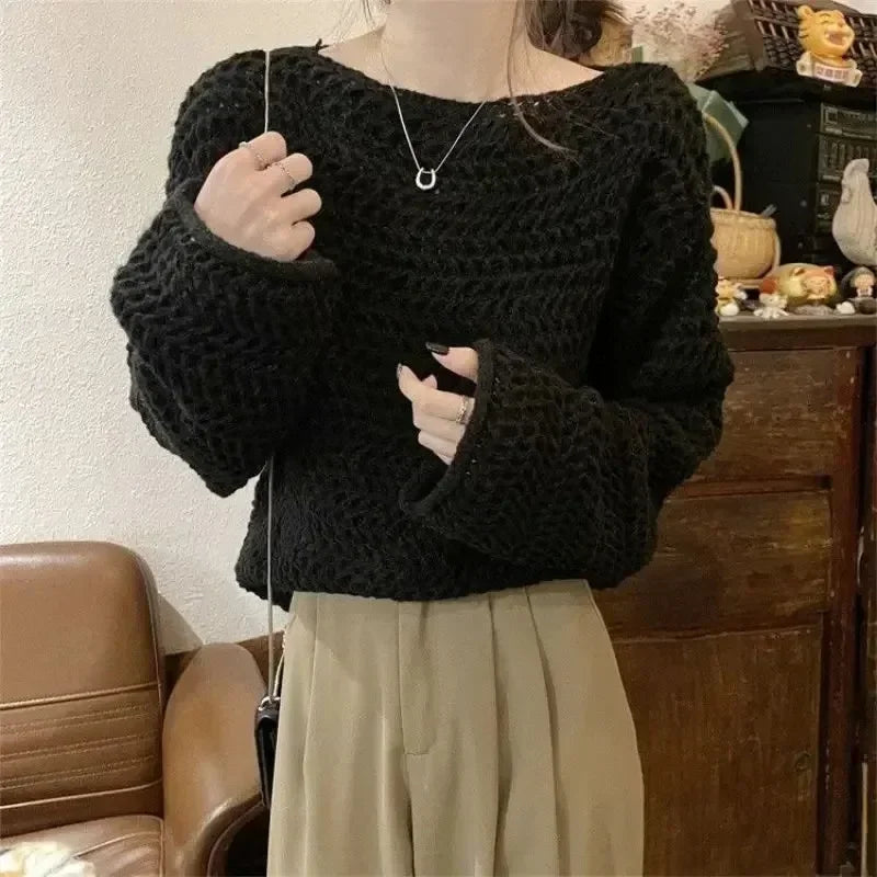 Pull Jacquard Col Creux