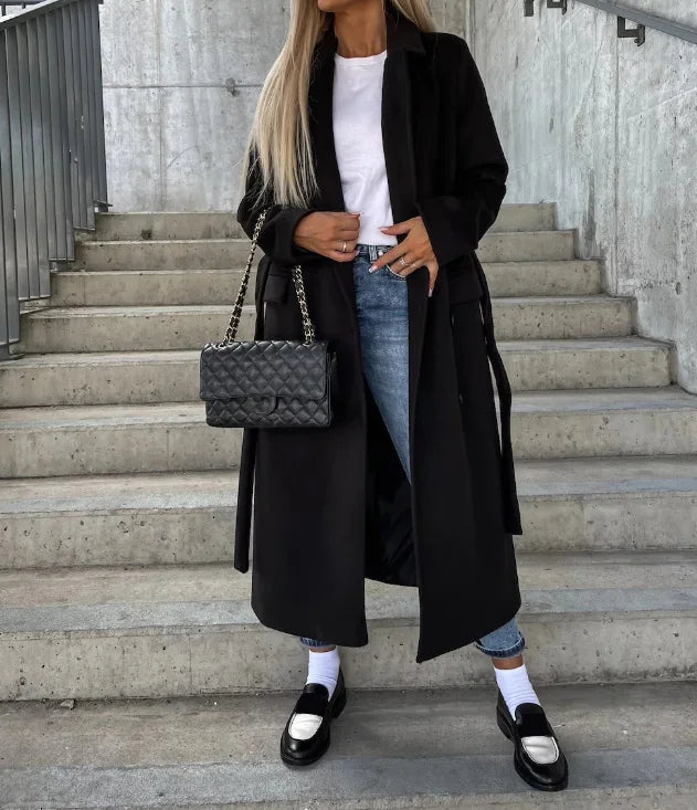 Manteau en Laine Élégante