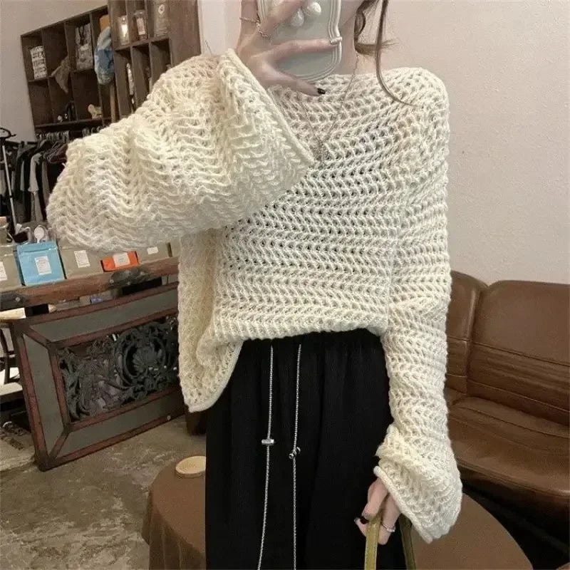 Pull Jacquard Col Creux