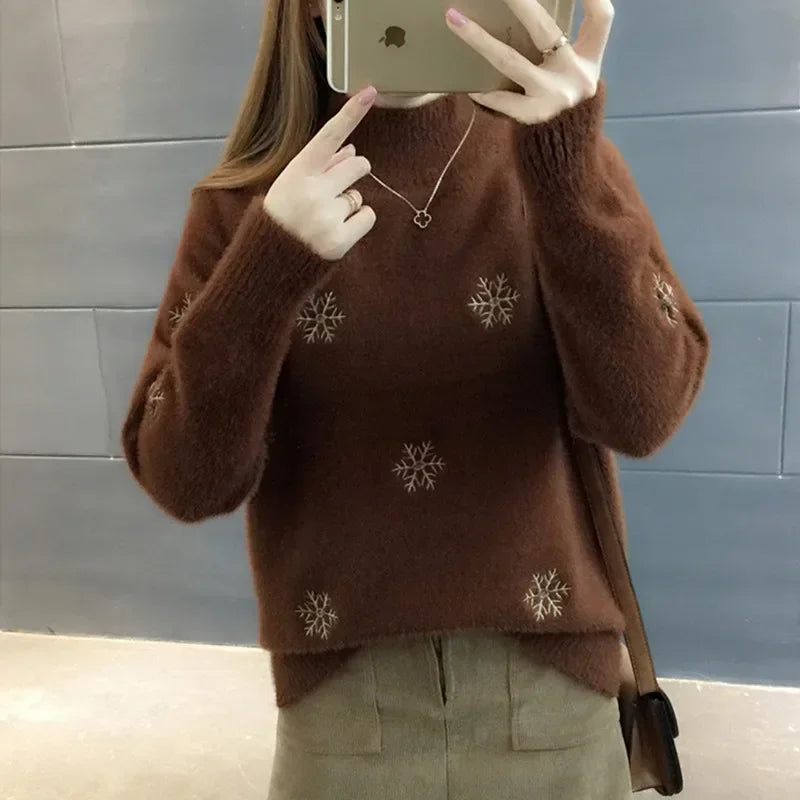 Pull Hiver Tricoté Femme