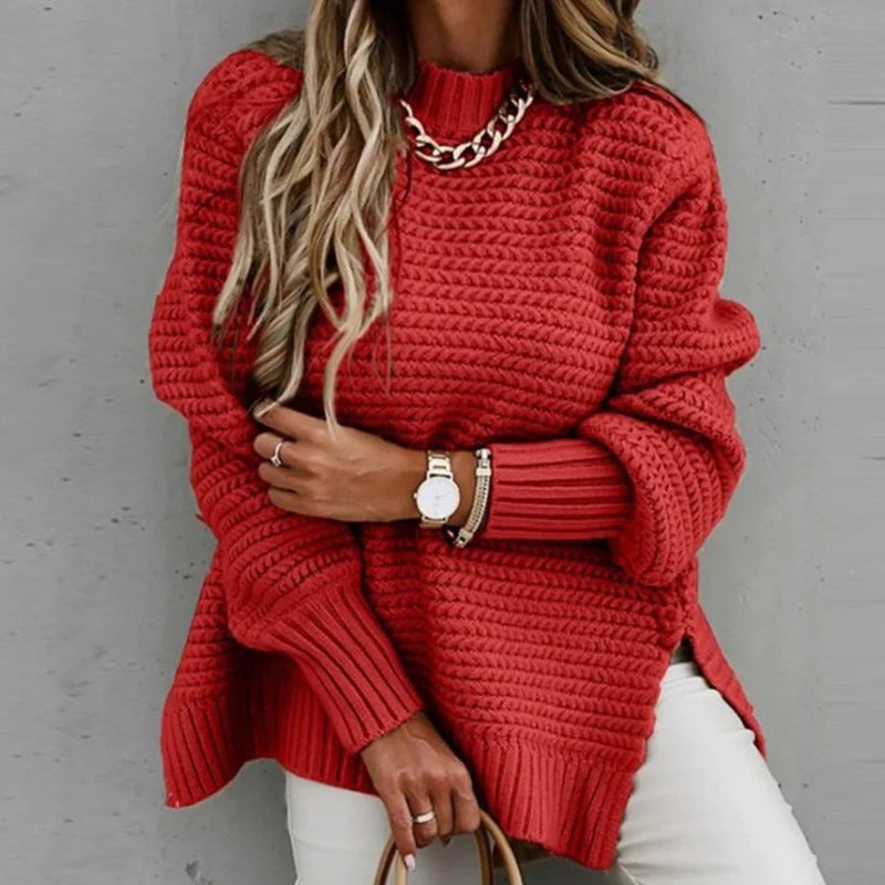 Pull Épais Mi-Haut Chic