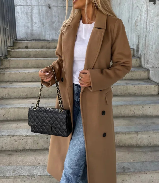 Manteau en Laine Élégante