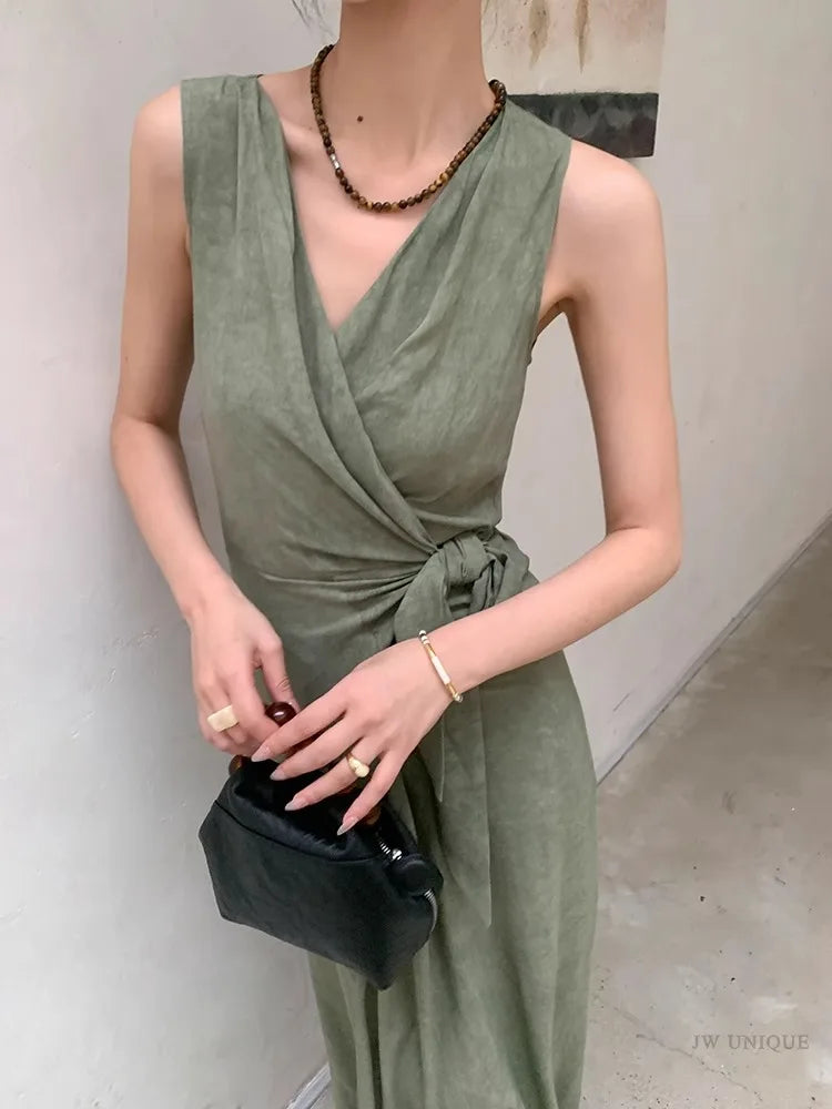 Robe Verte Col V
