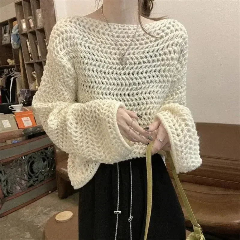 Pull Jacquard Col Creux