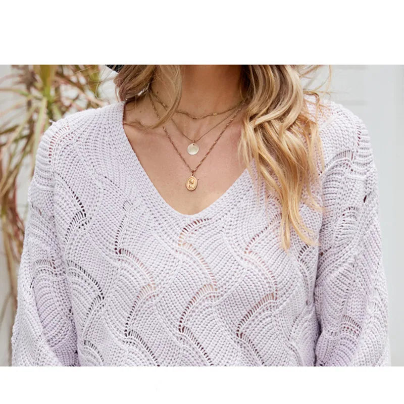 Pull col V uni