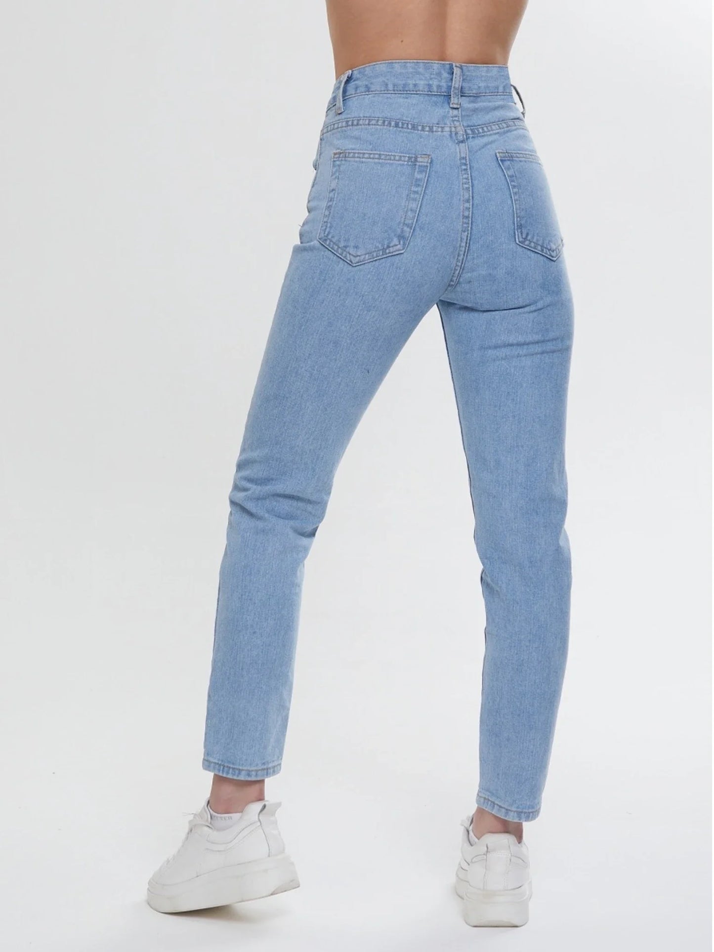 Jeans Mom Taille Haute