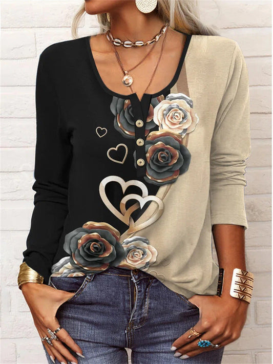 Blouse Florale Élégante