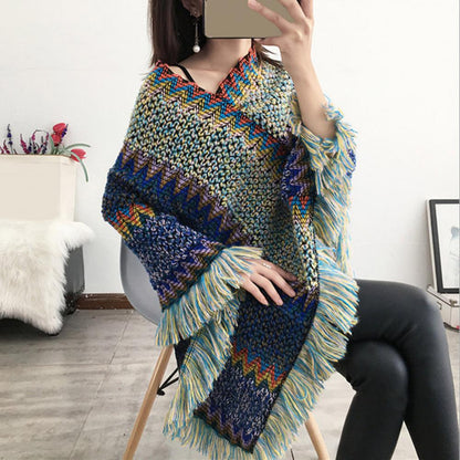 Cape Poncho Bohemian Élégante