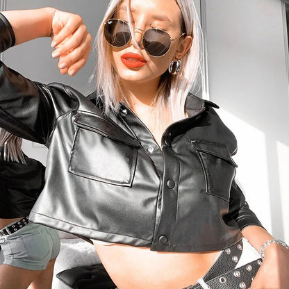 Veste Cuir Courte Mode