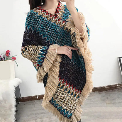 Cape Poncho Bohemian Élégante