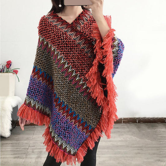 Cape Poncho Bohemian Élégante