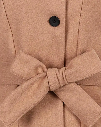 Manteau Long Décontracté avec Ceinture