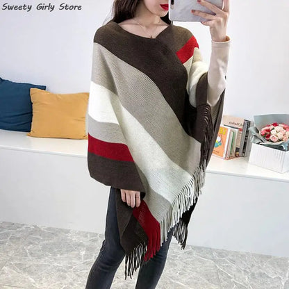 Châle Patchwork Femme Élégant