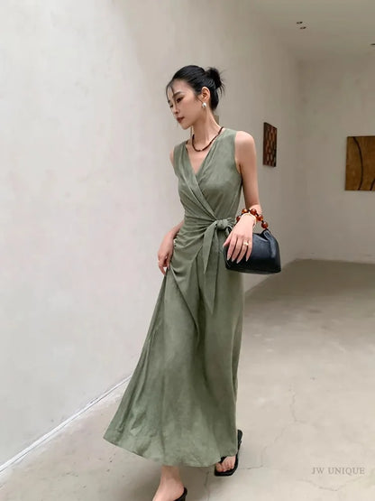 Robe Verte Col V