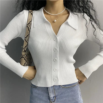 Cardigan Maille Col Polo