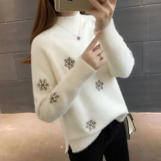 Pull Hiver Tricoté Femme