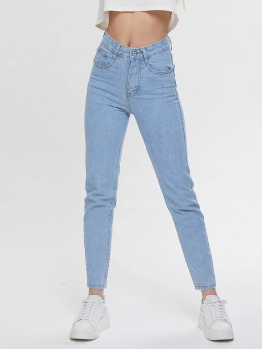 Jeans Mom Taille Haute