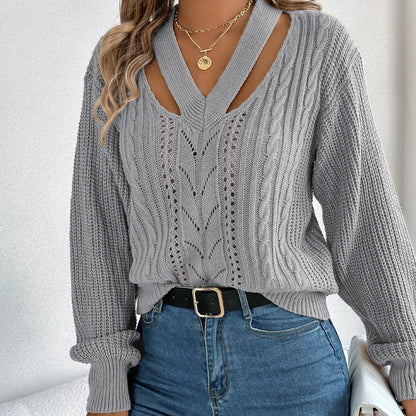 Pull oversize à col en V