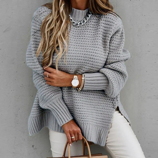Pull Épais Mi-Haut Chic