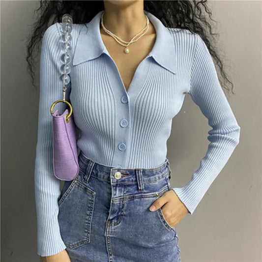Cardigan Maille Col Polo