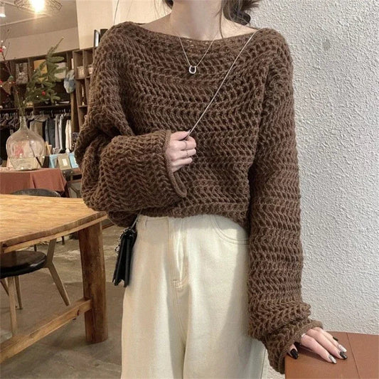 Pull Jacquard Col Creux