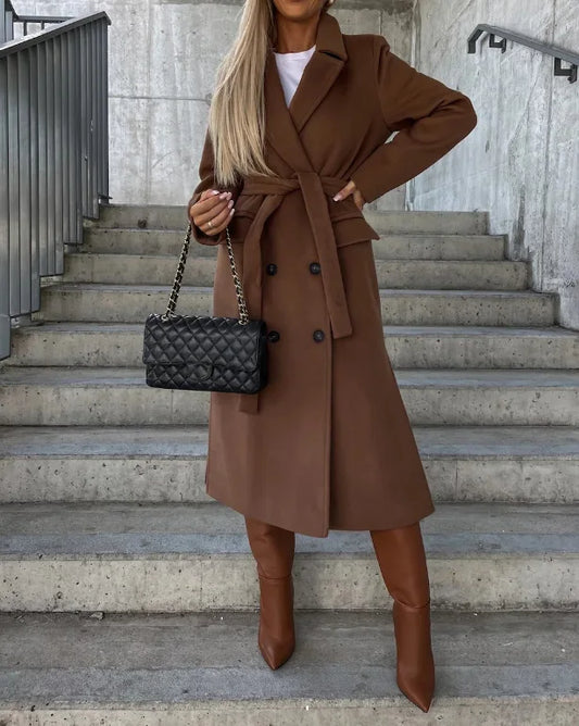 Manteau en Laine Élégante