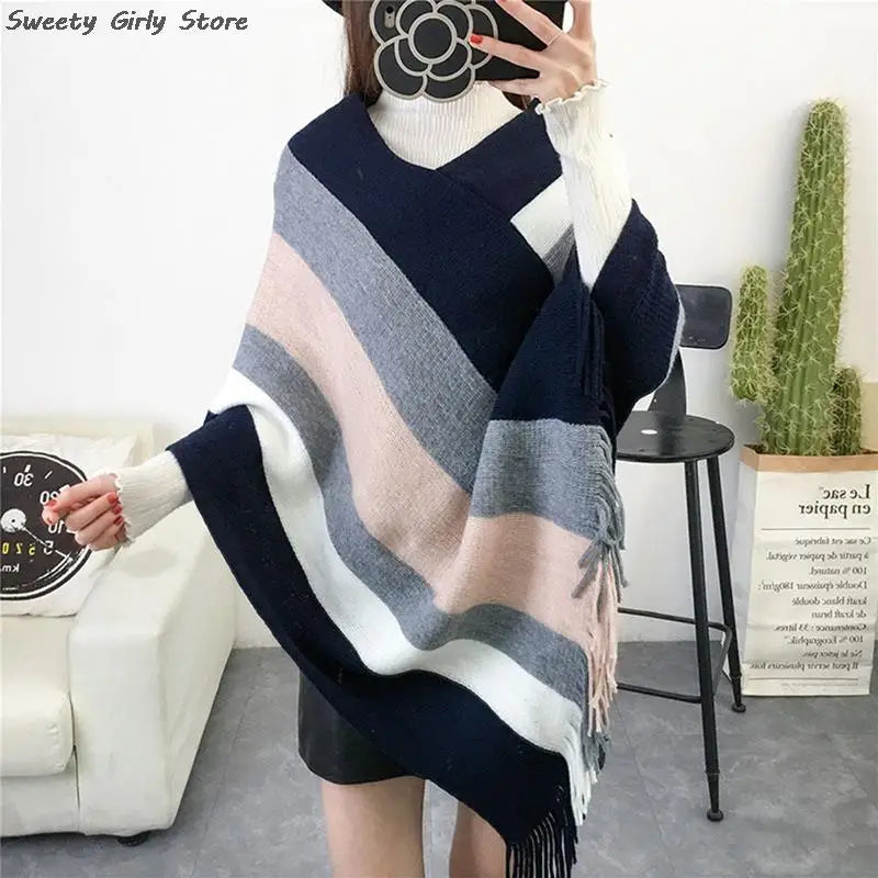 Châle Patchwork Femme Élégant