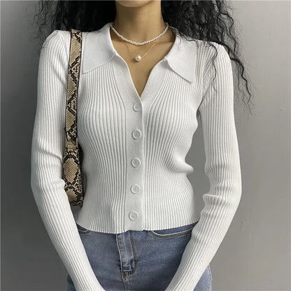 Cardigan Maille Col Polo