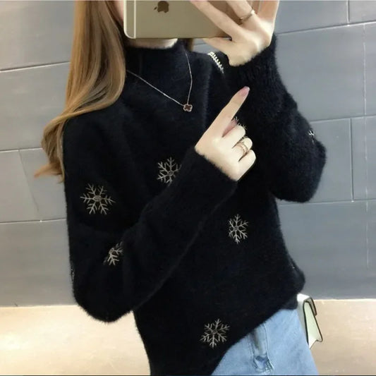 Pull Hiver Tricoté Femme