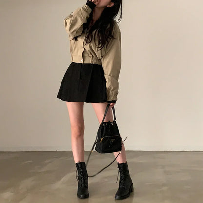 Veste Streetwear Automne Coréenne