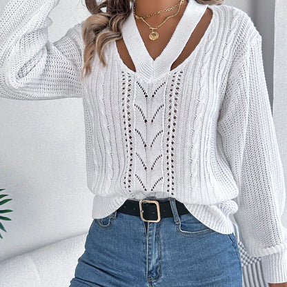 Pull oversize à col en V