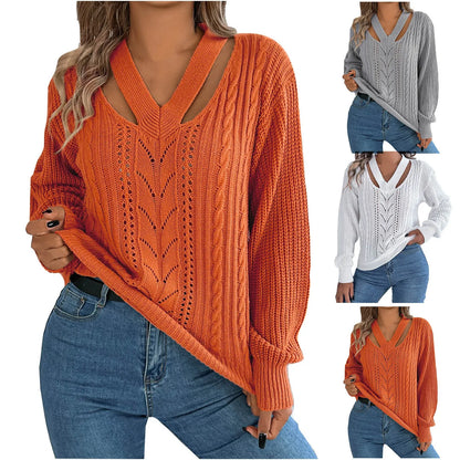 Pull oversize à col en V