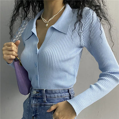 Cardigan Maille Col Polo
