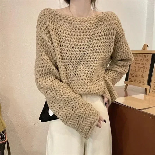 Pull Jacquard Col Creux