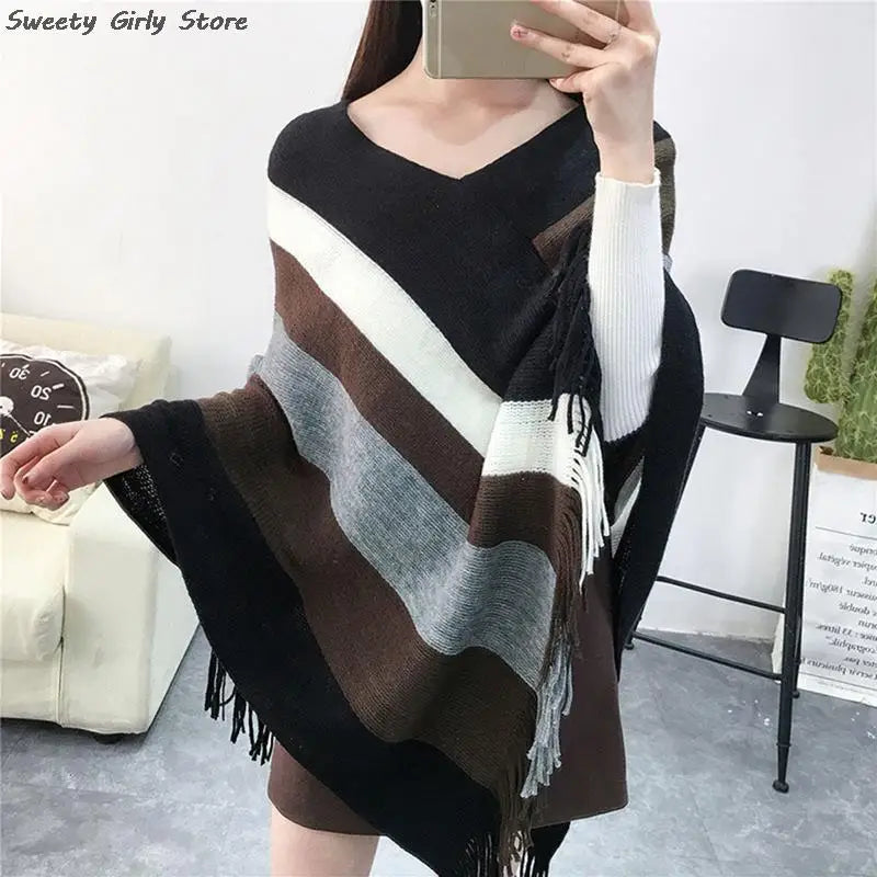 Châle Patchwork Femme Élégant