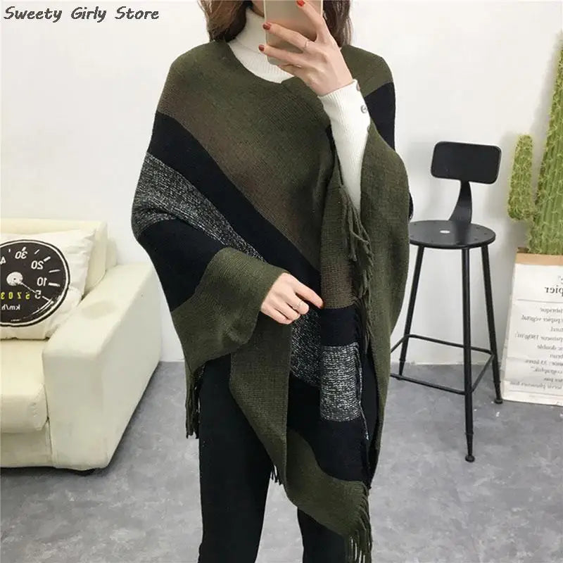 Châle Patchwork Femme Élégant