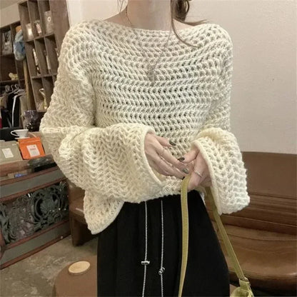 Pull Jacquard Col Creux