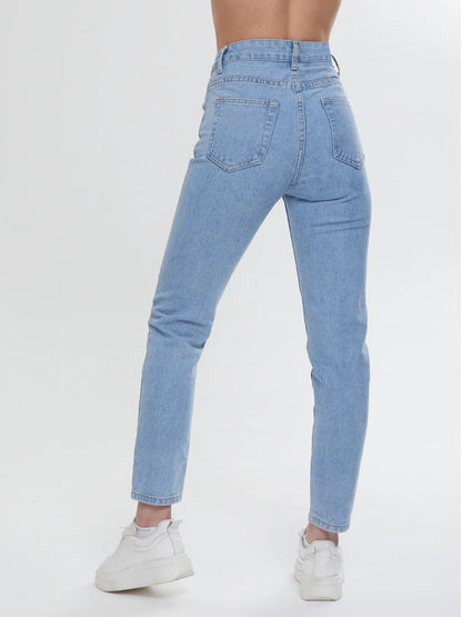 Jeans Mom Taille Haute